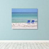ツーチェアオンザビーチ キャンバスプリント (インサイチュ (ウッドフロア))