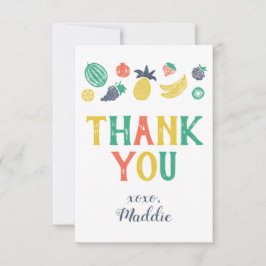 ツーッティフルティセカンド誕生日サンキュー サンキューカード