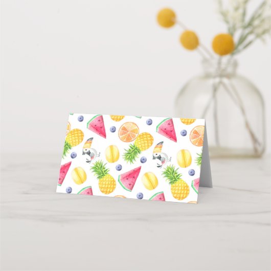 ツーッティフルーティプレイスカードフードテントカード プレイスカード (裏面)