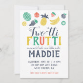 ツーティフルティセカンド誕生日招待状 招待状 (正面)