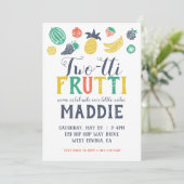 ツーティフルティセカンド誕生日招待状 招待状 (スタンド正面)