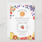 ツーティフルーティかわいこちゃん誕生日パーティー 招待状 (正面)