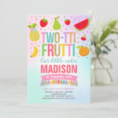 ツーティフルーティパーティの招待状2nd誕生日パーティー 招待状 (スタンド正面)