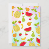 ツーティフルーティパーティの招待状2nd誕生日パーティー 招待状 (裏面)