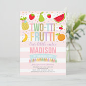 ツーティフルーティパーティの招待状2nd誕生日パーティー 招待状 (スタンド正面)