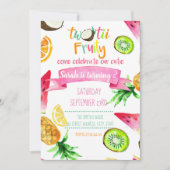 ツーティフルーティ誕生日カード招待状ターニング2 招待状 (正面)