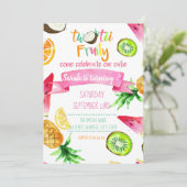 ツーティフルーティ誕生日カード招待状ターニング2 招待状 (スタンド正面)