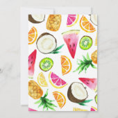 ツーティフルーティ誕生日カード招待状ターニング2 招待状 (裏面)