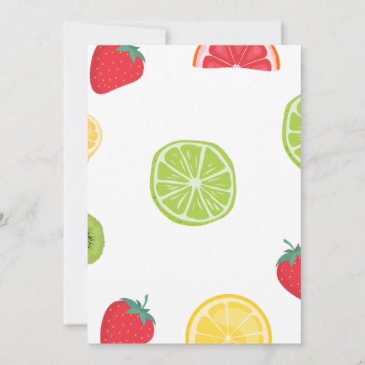 ツーティフルーティ2nd誕生日パーティの招待状 招待状 (裏面)