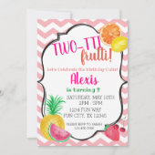 ツーティフルーティ2nd誕生日パーティの招待状 招待状 (正面)