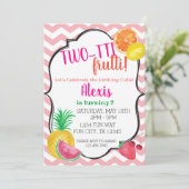 ツーティフルーティ2nd誕生日パーティの招待状 招待状 (スタンド正面)