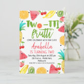 ツーティフルーティ2nd誕生日招待状 招待状 (スタンド正面)