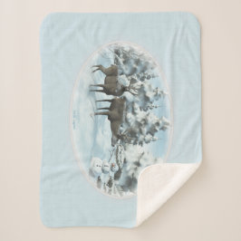 ツーデアーズアンドアザ雪だるまシェルパブランケット シェルパブランケット