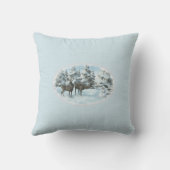 ツーデールと雪だるま装飾用クッション クッション (裏面)