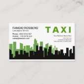 ツートエレガントーンシティスカイラインシルエットタクシー 名刺 (正面)