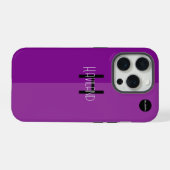 ツートンカラーのモノグラムiPhoneケース HAMbWG iPhoneケース (裏面横)