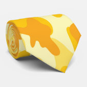 ツートン カモ ピンク イエロー モノグラム ブライズメン ネクタイ (ロール)