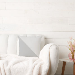 ツートン ダイアゴナル ライト＆ミディアム グレー クッション