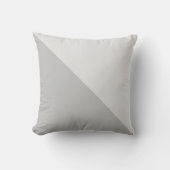 ツートン ダイアゴナル ライト&ミディアム グレー クッション (正面)