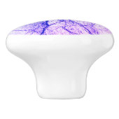 ツートン パープル マーブル調 セラミックノブ (側面)