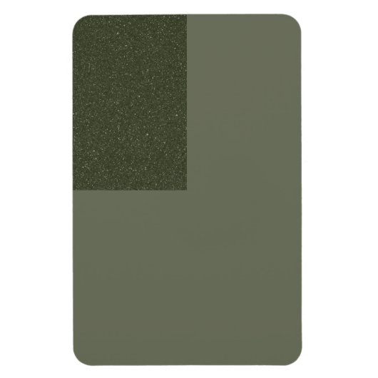 ツートン モス グリーン テクスチャブロック マグネット (縦)