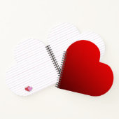 ツートン レッド ノートブック (内部)