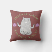 ツートーンインハレ、エクシェールヨガベアー クッション (裏面)