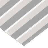 ツートーングレーストライプ ショートテーブルランナー (コーナー)