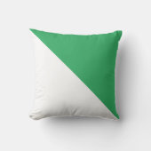 ツートーンダイアゴナルシーグリーン装飾用クッション クッション (正面)