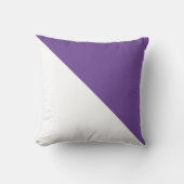 ツートーンダイアゴナルパープル装飾用クッション クッション (正面)