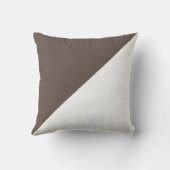 ツートーンダイアゴナルブラウン装飾用クッション クッション (裏面)