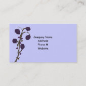 ツートーンパープルバラデザイン 名刺 (裏面)