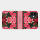 ツートーンピンクローゼス抽象芸術油プリント Case-Mate iPhoneケース (裏面(横))