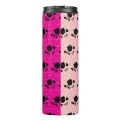 ツートーンピンク黒猫かわいい柄 タンブラー (裏面)