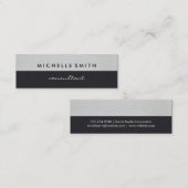 ツートーンフェイクレザー スキニー名刺 (正面/裏面)