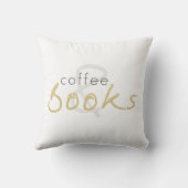 ツートーンブックスとコーヒー装飾用クッション クッション (裏面)