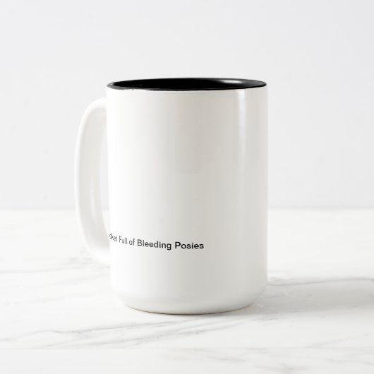 ツートーンマグの生きている葬式 ツートーンマグカップ (正面左)