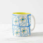 ツートーンマグはあなたの朝cに色の破裂音を加えます ツートーンマグカップ (正面右)