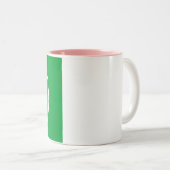 ツートーンマグカップ – 画像を追加11 ozホワイトピンク (正面右)