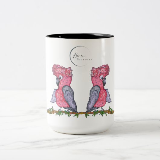 ツートーンマグカップ, 444 ml - Cockatoo & Galah ツートーンマグカップ (中央)