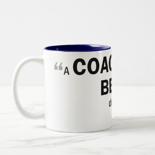 ツートーンマグ- 「コーチですあなたの標識は… 「は ツートーンマグカップ (左)