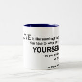 ツートーンマグ- 「愛サワードウのようです… 「は ツートーンマグカップ (中央)