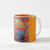 ツートーンマグ、11oz (マーブル-18) ツートーンマグカップ (正面右)
