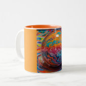 ツートーンマグ、11oz (マーブル-18) ツートーンマグカップ (正面左)