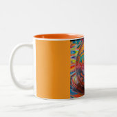 ツートーンマグ、11oz (マーブル-18) ツートーンマグカップ (左)