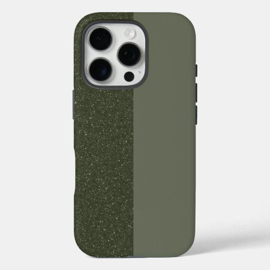 ツートーンモスグリッターiPhone 16ケース – カスタマイズ Case-Mate iPhoneケース (裏面)