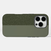 ツートーンモスグリッターiPhone 16ケース – カスタマイズ Case-Mate iPhoneケース (裏面 (横))