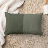 ツートーンモスグリーン装飾用クッション – カスタムデザイン ランバークッション (ブランケット)
