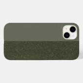 ツートーンモスグリーンiPhone 14プラスケース(カスタム) Case-Mate iPhoneケース (裏面 (横))