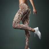 ツートーンヨガパンツ秋焼けオレンジ色モリス レギンス